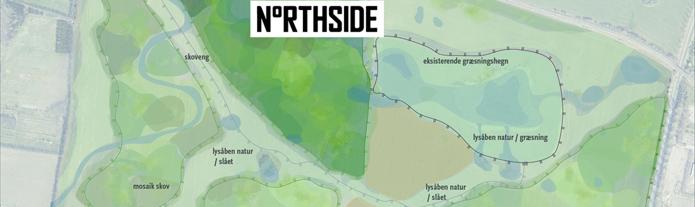 Kort over NorthSide finansieret areal ved Vilhelmsborg