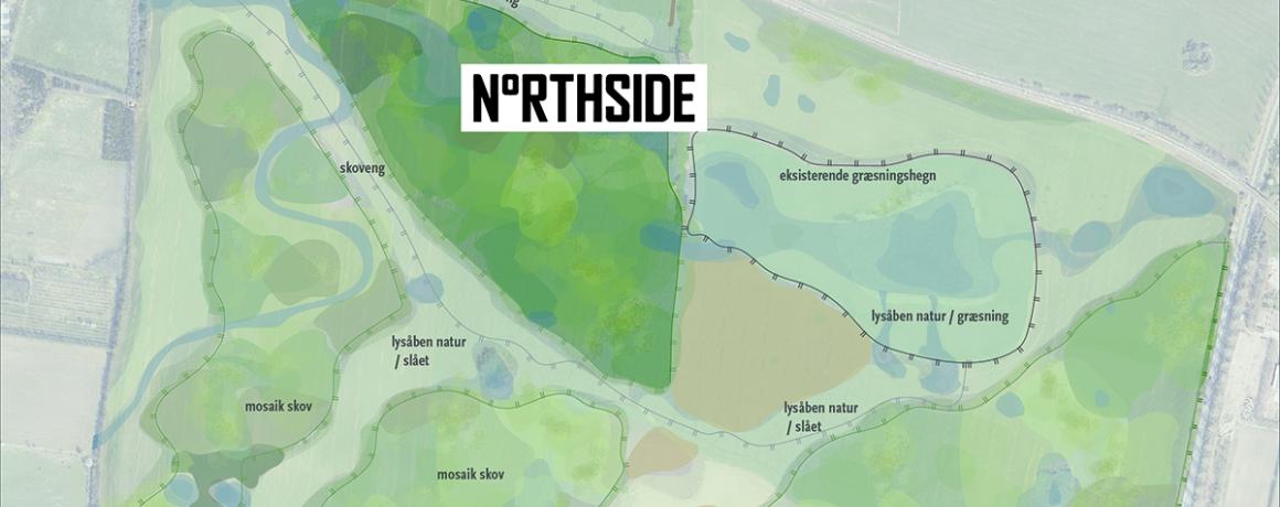 Kort over NorthSide finansieret areal ved Vilhelmsborg