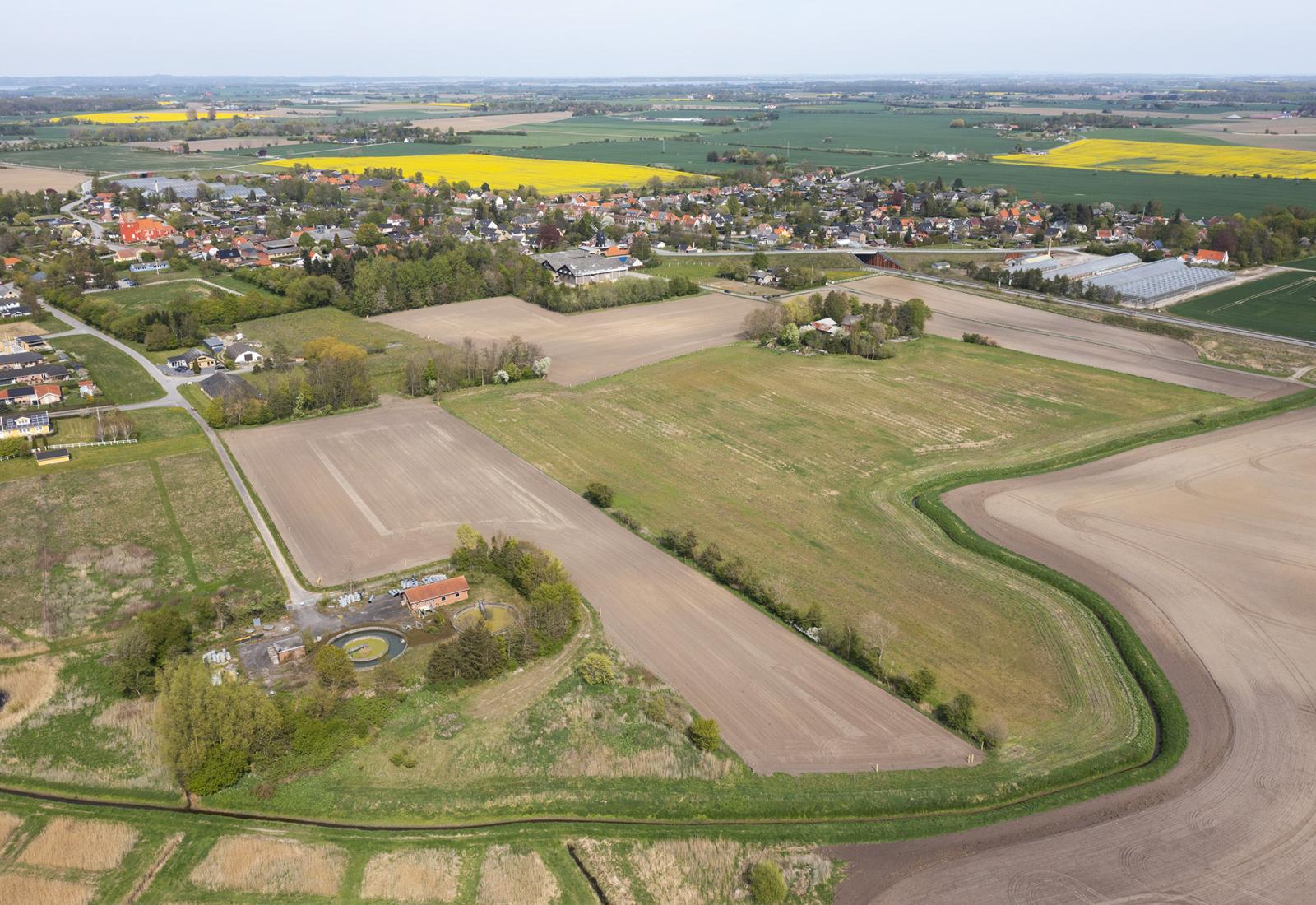 Eskilstrup-skoven set fra Syd-vest