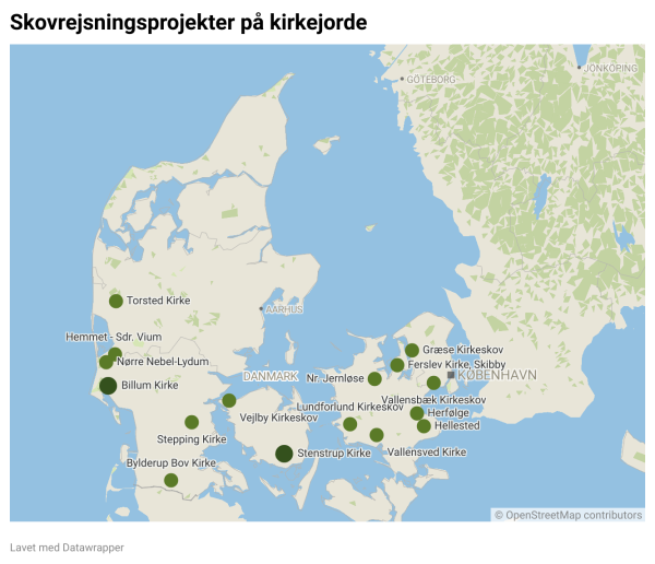 kort kirkejord skovrejsning
